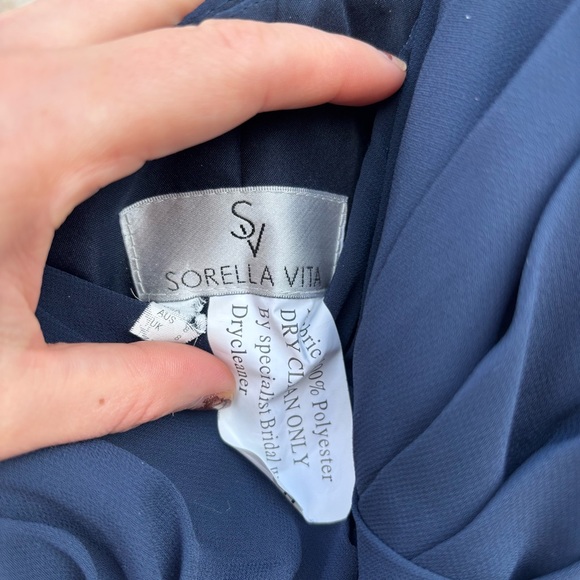 Sorella vita navy blue bridesmaid dress size us 4 - Picture 6 of 6